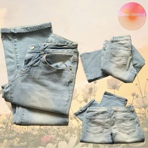 Y2K Low Rise Bootcut Blue Jeans